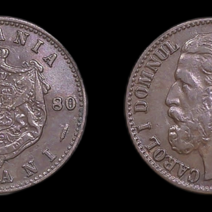 RUMANIA ROMANIA CAROL I 2 BANI 1880 EBC