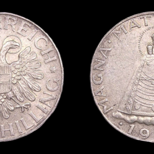 AUSTRIA 5 SCHILLING 1935 MBC PLATA