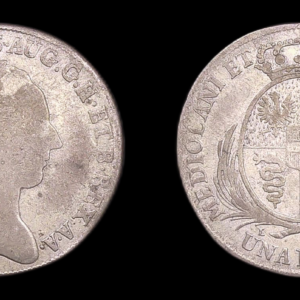 ITALIA MILAN AUSTRIA JOSEPH II 1 LIRA 1784 PLATA