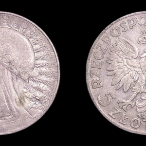 POLONIA POLAND 5 ZLOTYCH 1933 MBC-/MBC PLATA